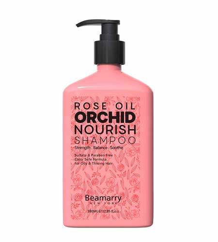 شامپو تغذیه کننده مو روغن رز و ارکیده بیمری Beamarry